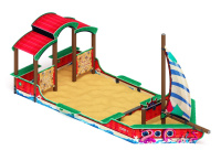 Песочницы + Песочный дворик Морская Яхта (Мульт) - ИО 6.03.01-03 