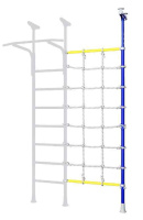 Шведские стенки + Комплект с канатным лазом распорный Romana Dop6 (6.17.00-45) синяя слива