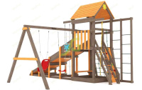 Детские уличные комплексы + Всесезонная площадка IgraGrad С Fort с сеткой SF2
