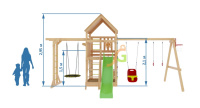 Детские уличные комплексы + Детская площадка IgraGrad Крафт Pro 2