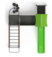 Детские уличные комплексы + Лукоморье - ДИК 2.25.06-11 - Игровой комплекс H=1200