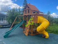 Детские уличные комплексы + Детская площадка IgraGrad Шато с трубой (Домик)