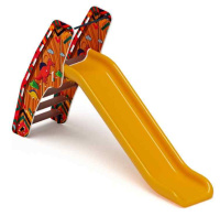 Детские горки + Горка пластиковая - ИО 42.01.01-03 - (желтый скат) H=1200 (Карандаши)