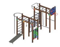 Детские уличные комплексы + Спортивная серия (Граффити) СК 2.01.06-01