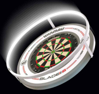 Аксессуары для игры в дартс + Профессиональное освещение для мишени Winmau Plasma ICE Dartboard Light (Белое)