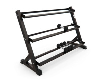 Стойки для гантелей, грифов и дисков + Стойка для хранения гантелей D872