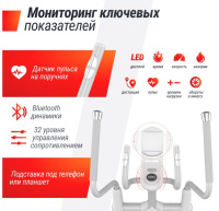 Эллиптические тренажеры + Эллиптический тренажер UNIX Fit MV-850 (Manual Incline) Mirror