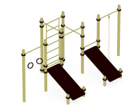 Уличные турники и брусья (Воркаут) + Воркаут Комплекс 5 (108)