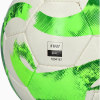 Футбольные мячи + Мяч футб. ADIDAS Tiro Match HT2421, р.5, FIFA Basic, 32 пан., ПУ, руч.сш., бело-зеленый
