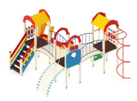 Детские уличные комплексы + Детский игровой комплекс «Городок» H=1200 ДИК 23-305