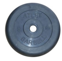 Диски для штанг и гантелей + Диск обрезиненный BARBELL ATLET диаметр 31 мм