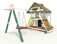 Детские уличные комплексы + Детская площадка IgraGrad Крепость Фани с рукоходом (Дерево) мод.1