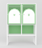 Детские шкафчики и стеллажи + Стеллаж детский «Город цветов» 6-секционный