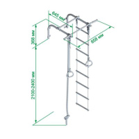 Турники + Турник настенный (с навесным оборудованием) Romana T1 (7.01.00-21) белый прованс