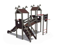 Детские уличные комплексы + Игровой комплекс серии Лесная долина Н-1200, Н-1500 ДИО 06020