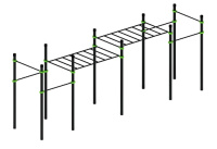 Уличные турники и брусья (Воркаут) + Воркаут 108 ВТ 12.20-01