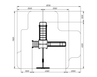 Детские уличные комплексы + Лукоморье - ДИК 2.25.03-01 - Игровой комплекс H=1200