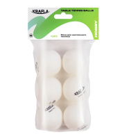 Мячики для настольного тенниса + KRAFLA B-WT60 Набор для настольного тенниса: мяч без звезд (6шт)