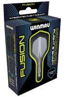 Аксессуары для игры в дартс + Литые оперения с хвостовиками Winmau Fusion Intermediate Grey Smoke (серые)