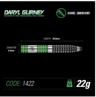 Дротики + Дротики Winmau Daryl Gurney Special Edition steeltip 22gr (профессиональный уровень)