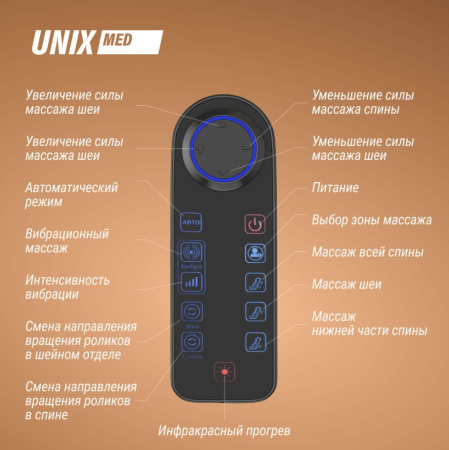 Массажные кресла + Массажное кресло UNIX Avola Grey