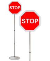 Автогородки и ПДД для детей + Знак дорожный типоразмер 40 на стойке с основанием 3 кг светоотражающий