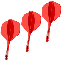 Аксессуары для игры в дартс + Литые оперения с хвостовиками Winmau Fusion Intermediate Red (красные)