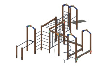 Детские уличные комплексы + Спортивная серия (Граффити) СК 2.01.07-01