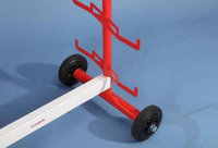 Оборудование для легкой атлетики + Подставка для соревновательных стартовых колодок на колёсах стальная POLANIK BR15-10-W