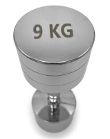 Гантели + Гантель UNIX Fit PRO круглая хромированная 9 кг