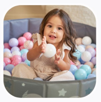 Сухие бассейны и шарики + Шарики для сухого бассейна (150 штук, 6 цветов)