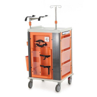 Тележки медицинские + Столик реанимационный, анестезиологический PET02 (ТМ-006АН-00)