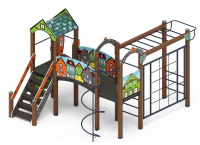 Детские уличные комплексы + Рада (Город) - ДИК 2.01.2.03-01 - Игровой комплекс H=1200