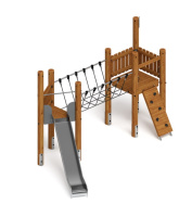 Песочницы + Игровой комплекс (лиственница темный) ДИК 2.24.05-Л.02.И1.01
