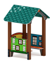 Теневые навесы, беседки + Домик малый 1 (город) МФ 10.01.01-01