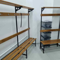 Скамьи для раздевалок + Скамейка для раздевалки односторонняя с полкой