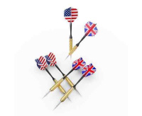 Мишени для игры в дартс + Дартс DFC DAR2318D двусторонний