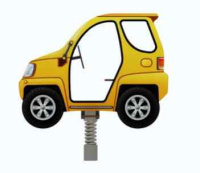 Детские качели + Качалка Джип двухместный ИО 04-001