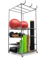 Хранение инветаря + Универсальная стойка 5 ярусов,80х85х185см.