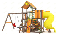 Детские уличные комплексы + Всесезонная площадка IgraGrad С с балконом и трубой SF