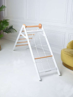 Шведские стенки + ДСК PERFETTO SPORT "Piccolo angolo in legno" bianco-naturale PS-109 Мини