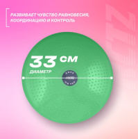 Баланс-тренинг + Диск балансировочный массажный PRCTZ AIR PAD BALANCE DISC, 33см.