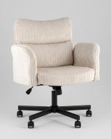 Офисные кресла + Кресло офисное TopChairs 6187 с откидными подлокотниками кремовый
