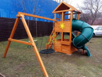 Детские уличные комплексы + Детская площадка IgraGrad Клубный домик с трубой