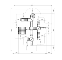 Детские уличные комплексы + Волшебный город (винтовой скат) (Майя) - ДИК 2.19.03-01.И1