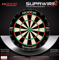 Мишени для игры в дартс + Мишень Nodor Supawire 2 (Средний уровень)