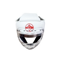 Шлемы для единоборств и карате + Шлем для каратэ и единоборств с  пластмассовой маской LEO пришивной