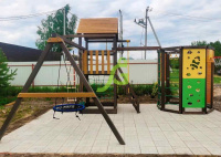 Детские уличные комплексы + Детская площадка IgraGrad Панда Фани Gride с WorkOut