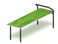 Детские уличные комплексы + Скамья для пресса (зеленый) - СО 2.40.05-02