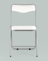 Складные стулья + Складной стул Джонни экокожа белый каркас металлик